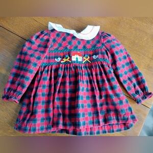 Vintage Smocked Holiday Dress